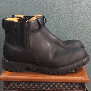 steel toe laceless boots